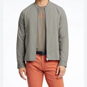 COS Gray Bomber Jacket Cotton pockets men’s minimalist preppy old money size S